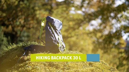 Hiking backpack video