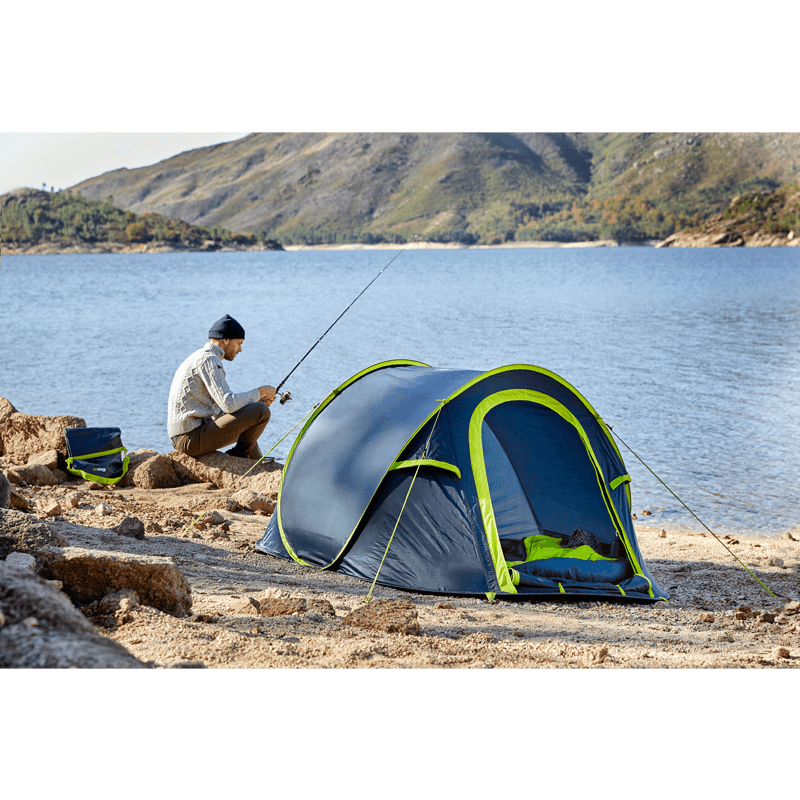 Pop-up tent for spontaneous camping trips